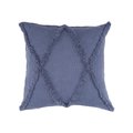 Lr Home LR Home PILLO07324DEBIIPL Solid Denim Blue Diamond Tufted Square Throw Pillow - 18 x 18 in. PILLO07324DEBIIPL